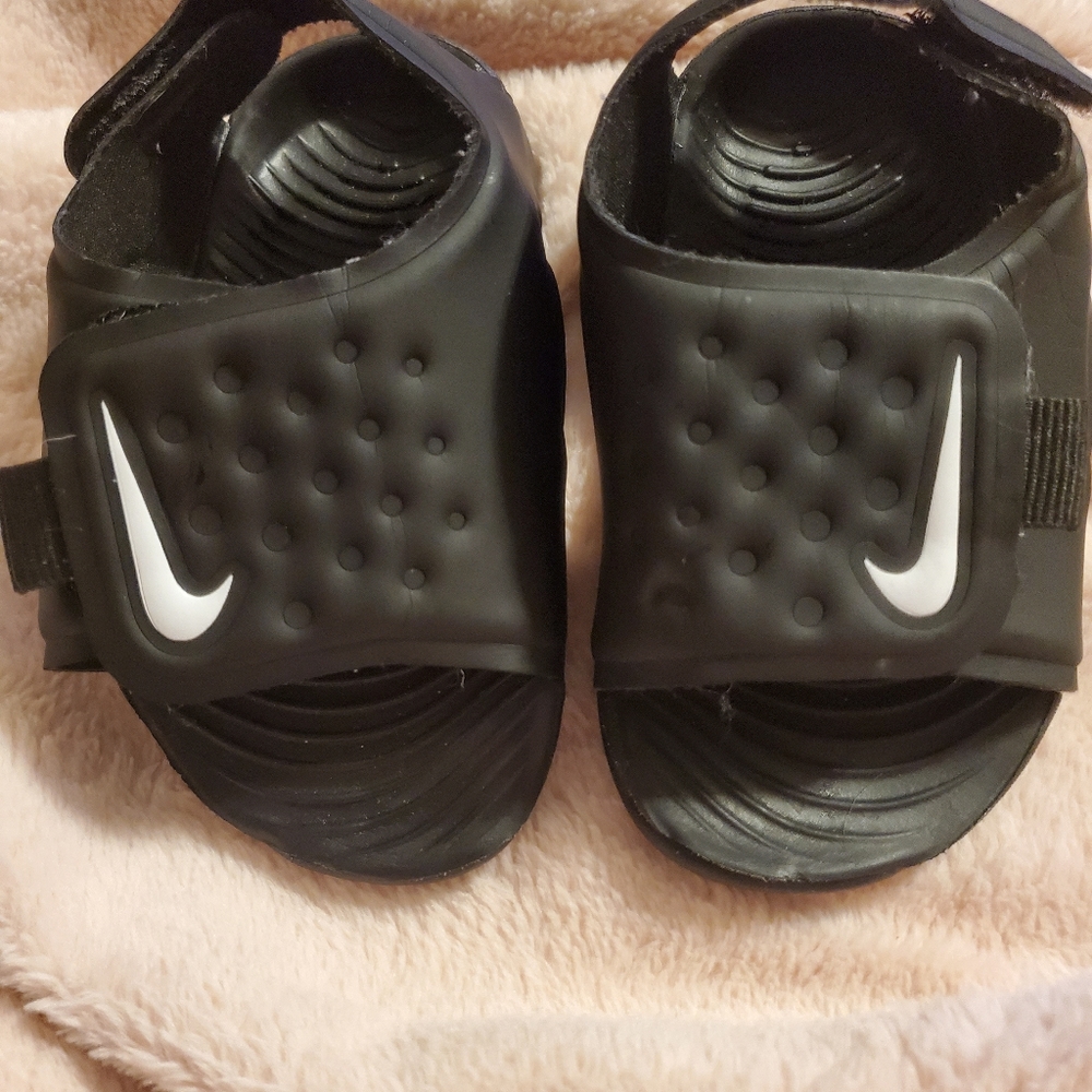 Nike Sunray Adjust 5 Sandals Black Adjustable Infant Toddler 3C - Picture 9 of 14